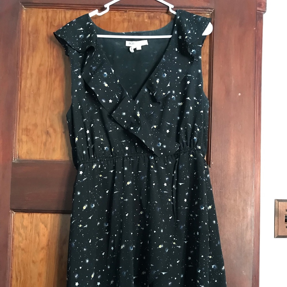 Mock Wrap Spacey Dress